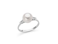 Anello Miluna Donna ANELLI CON PERLE in Oro bianco Perla PLI1693